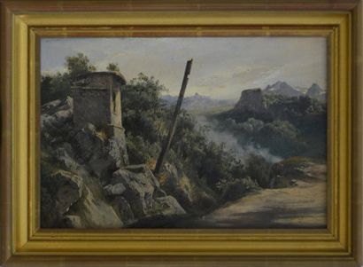 null Ecole française du XIXe siècle

La tour

Huile sur toile

H. 21,5 cm L. 33 ...