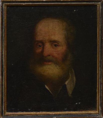 null Ecole du Nord, XIXe siècle. 

Portrait d’homme à la barbe. 

Huile sur toile....
