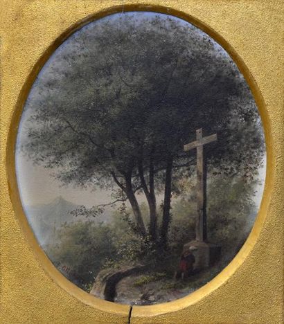 null E. GILBAULT (XIXe siècle)

Prière au pied de la croix

Huile sur carton signée...