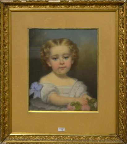 null MOLY, école française vers 1850

Portrait de jeune fille tenant des roses

Aquarelle...
