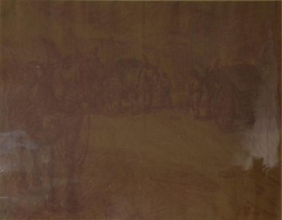 null Georges POMERAT (XIXe - XXe)

Les chevaux de charges

Dessin, signé

H. 33 cm...