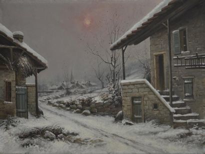 null Jean BAIN (XIXe -XXe siècles)

Village sous la neige

Huile sur toile

Huile...