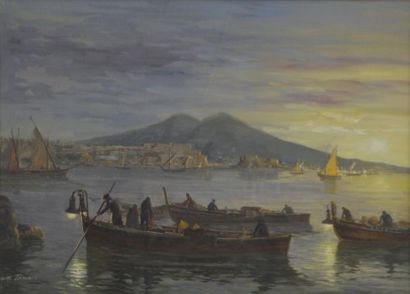 null Mario TAMA (XXe siècle)

Baie de Naples

Huile sur toile signée en bas à gauche

H....
