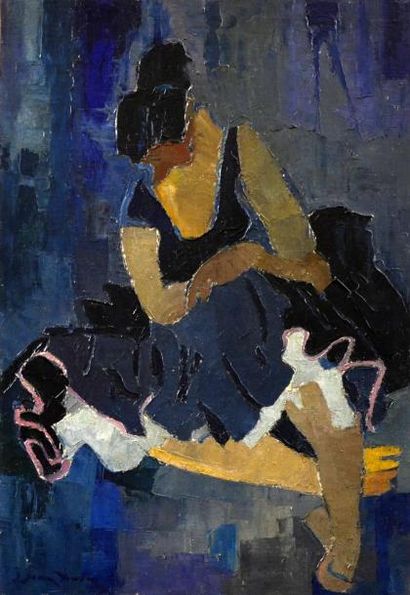 null Jean DULAC (1902-1968)

L'espagnole en bleu 

Huile sur toile, signée en bas...