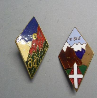 null Lot de deux insignes Bataillon Alpin de Forteresse

91ème BAF, Augis Saint Barthelemy...