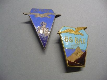 null Lot de deux insignes bataillon Alpin de Forteresse

86ème BAF, Drago Paris 25...