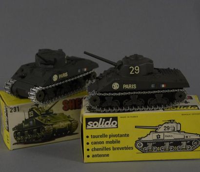 null FRANCE

SOLIDO, lot de deux chars Sherman M4 (n°231)

Plastique et métal dans...