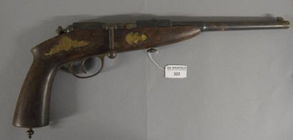 null FRANCE

Pistolet "POPULAIRE", calibre 6 mm

Monture bois, canon rond, incrustations...