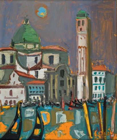 Jean COUTY (1907-1991) Venise
Huile sur toile, signée en bas à droite et titrée au...