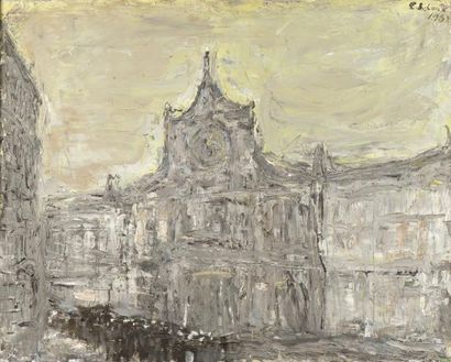 Erich SCHMID (1908-1984) * Procession à Bruges, 1952
Huile sur toile, signée et datée...