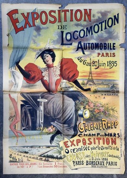 E. CLOUET (XIXe/XXe siècle) Exposition de locomotion automobile -Paris du 6 au 20...