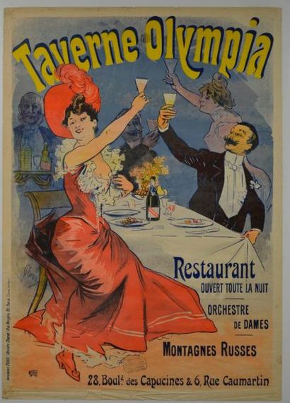 Jules CHÉRET (1836-1932) Taverne Olympia, 1899
Affiche lithographique en couleurs...