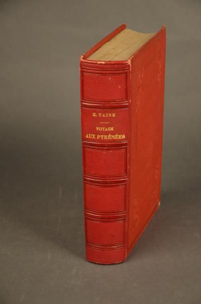 null TAINE (H.). VOYAGE AUX PYRÉNÉES. PARIS, HACHETTE, 1873. Un volume, in-8, demi-reliure...