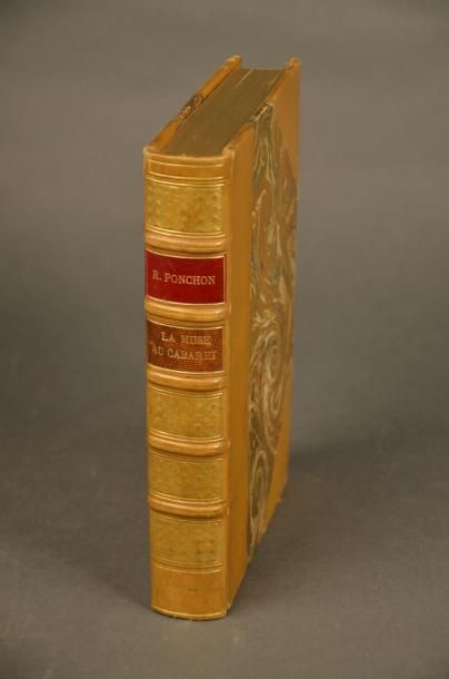 null PONCHON (Raoul). LA MUSE AU CABARET. PARIS, FASQUELLE, 1920. Un volume, in-8,...