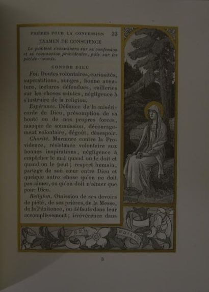 null Missel illustré par Elisabeth SONREL (1874-1953)

Page de garde chiffrée M.D....