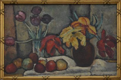 null Edmond CERIA (1884-1955) 

Nature morte aux tulipes

Huile sur toile signée...
