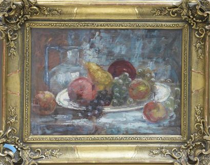 null Paul DANGMAN (1889-1974)

Nature morte aux fruits

Huile sur toile signée en...