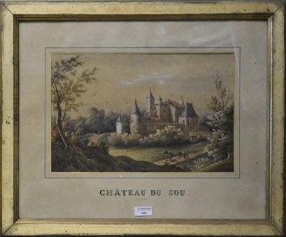 null ECOLE FRANCAISE du XIXe siècle

Le château du Sou (Rhône)

Dessin et aquarelle...