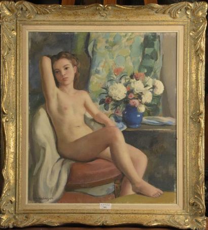 null Maurice-Ambroise EHLINGER (1896-1981)

Femme nue au bouquet de fleur

Huile...