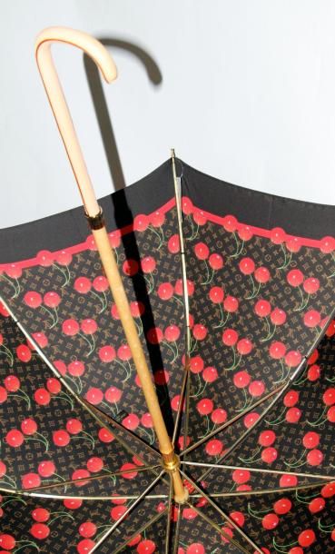 null Louis VUITTON par Takashi Murakami Parapluie en nylon de soie imprimé du mini...