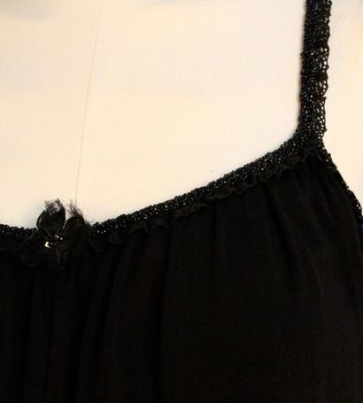 null GUY LAROCHE Collection par Elbaz Robe courte en jersey polyester noir d'esprit...