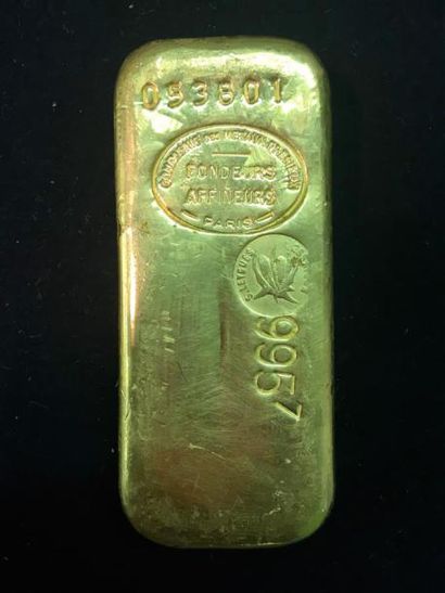 Monnaies - Médailles - Sceaux Lingot d'or n°053801 Vendu sur désignation - Frais...