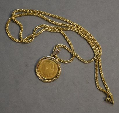 Bijoux - Joaillerie Pièce de 10 Francs en or jaune. Napoléon III, tête nue. Atelier...