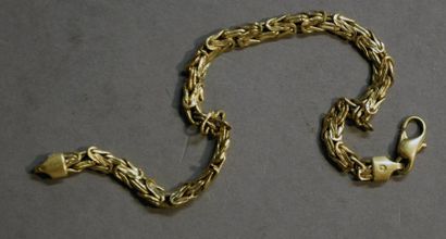 Bijoux - Joaillerie Bracelet souple en or jaune 18K (750/°°) Poids : 6,7 g Accid...