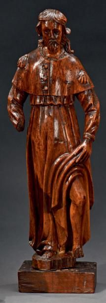 null Saint Roch
Sculpture en noyer sculpté
XVIIIe siècle
H. 40 cm
Manques