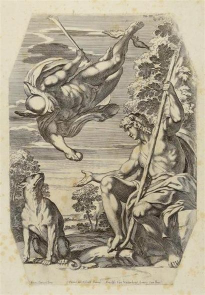 ESTAMPES Carlo CESI (1622-1682) Gravures d'après les fresques d'Annibal Carrache...