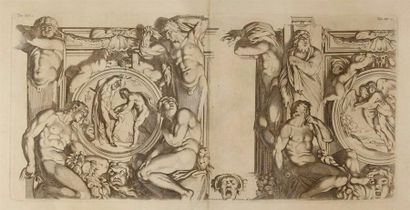 ESTAMPES Carlo CESI (1622-1682) Gravures d'après les fresques d'Annibal Carrache...