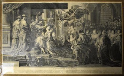 ESTAMPES D'après P.-P. Rubens Le couronnement de la Reine Gravure de Jean Audran....