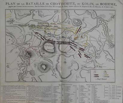 ESTAMPES [PRUSSE] CARTOGRAPHIE MILITAIRE, XVIIIe siècle Recueil de Plans de batailles,...