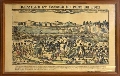 ESTAMPES [EMPIRE] Batailles napoléoniennes - Bataille de Tudela. Gravure à l'aquatinte...