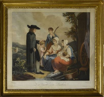 ESTAMPES Antoine CARDON (1739 - 1822) d'après WESTALL Suite de quatre gravures gravées...
