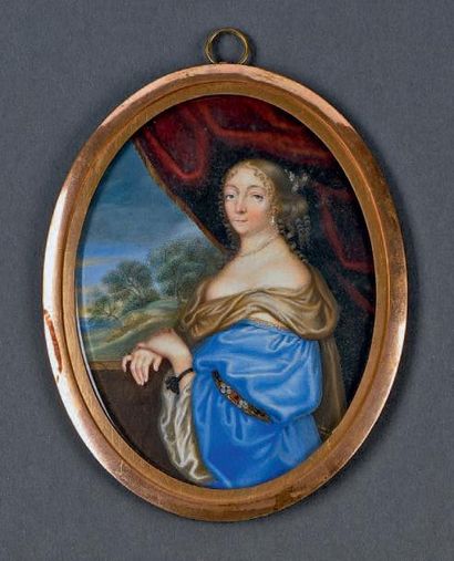 null Portrait supposé d'Anne Marie Louise d'Orléans, duchesse de Montpensier (1627-1690),...