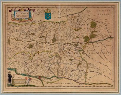 ECOLE FRANCAISE ** Carte du pays Lyonnais
Estampe
H. 40 cm - L. 60 cm
On joint deux...
