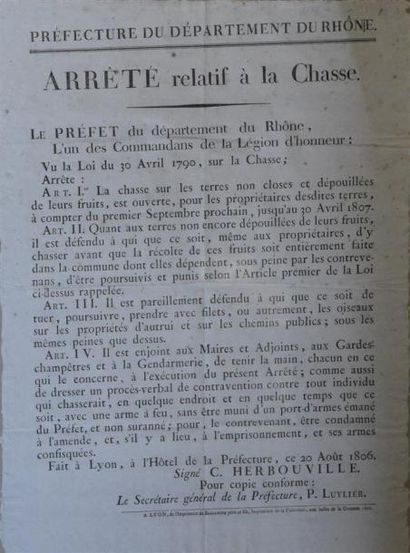 ECOLE FRANCAISE ** Carte du pays Lyonnais
Estampe
H. 40 cm - L. 60 cm
On joint deux...