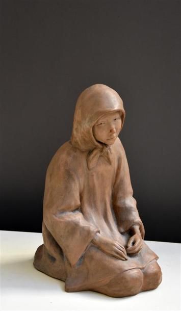 Sculptures des XIXe et XXe siècles Gaston HAUCHECORNE (1880-1945) La fatigue Statuette...
