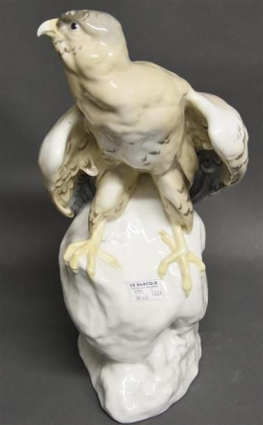 Céramique - Faïence - Porcelaine A. BERGER ou BERGEN***
Aigle sur son rocher
Epreuve...