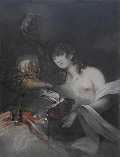 ESTAMPES D'après Villiers HUET (1772-1813) Deux estampes sur les amours des dieux...