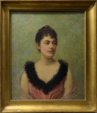 Tableaux du XIXe siècle et Ecoles régionales Marie NICOLAS (XIXe - XXe siècle) Portrait...