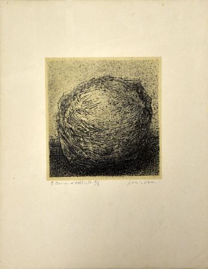 Art moderne et contemporain Louis PONS (né en 1927) Le Caillou, vers 1977 Lithographie,...