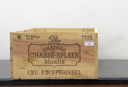 null 7 B CHÂTEAU CHASSE SPLEEN (e.t. légères + 1 accroc) Moulis 1996