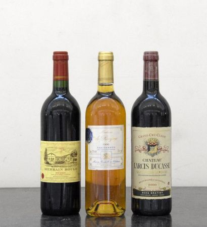 null 1 B CHÂTEAU LARCIS DUCASSE (e.l.s.) GCC St Emilion 2000
1 B MADAME DE RAYNE...