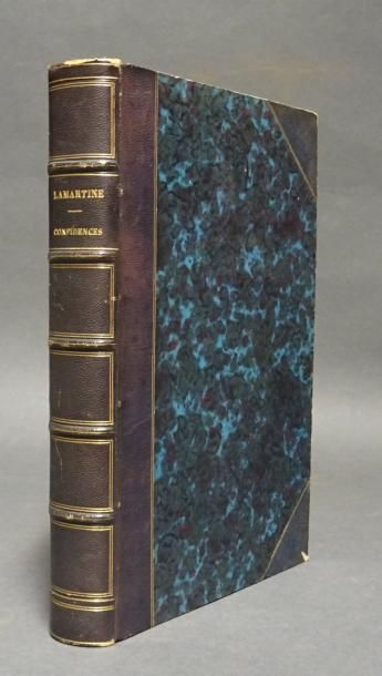 null LAMARTINE (Alphonse de). LES CONFIDENCES. PARIS, PERROTIN, 1849. Un volume,...