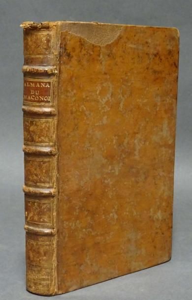 null [ALMANACHS] - Almanach du maconnais, pour l'année 1786 Almanach chorographique...