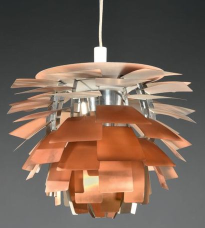 Poul HENNINGSEN (1894-1967) Édition Louis Poulsen Suspension modèle «Artichoke»,...