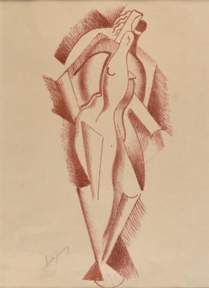 Alexander ARCHIPENKO (1887-1964) Nu cubiste
Lithographie, signée en bas à gauche
H....