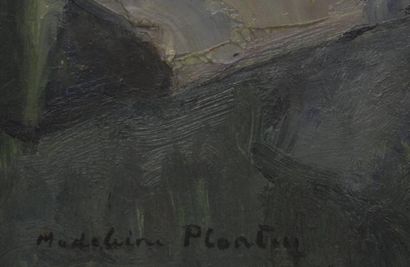 Madeleine PLANTEY (1890-1985) Fleurs
Huile sur panneau, signée en bas à gauche et...